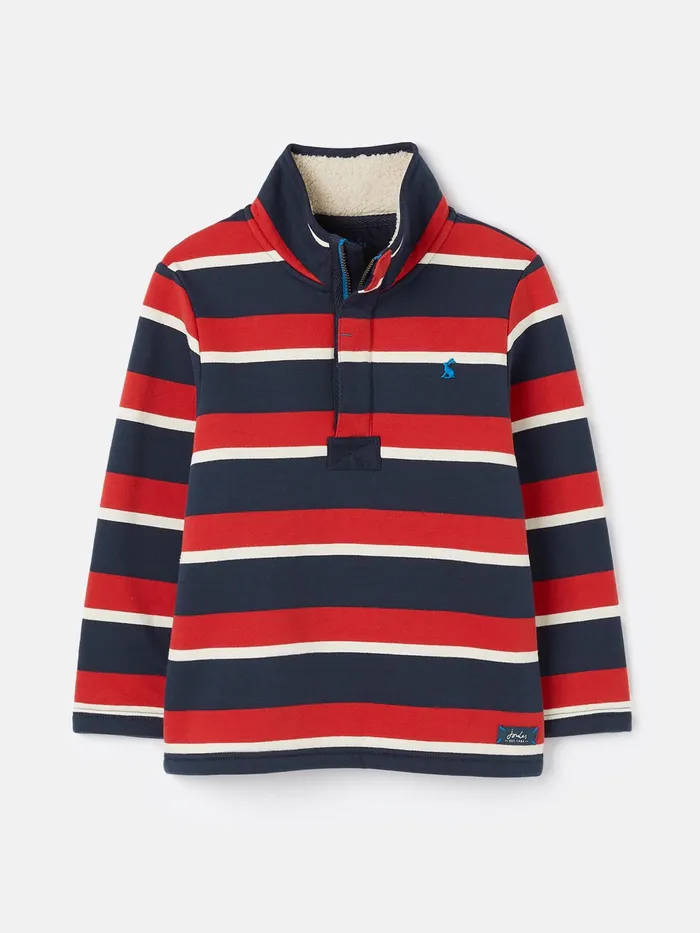 Joules Sweatshirts and Hoodies RedNavy Quarter Zip Sweatshirt With Fleece Lining 8211 Boys Joules Sweatshirts and Hoodies RedNavy Quarter Zip Sweatshirt With Fleece Lining 8211 Boys