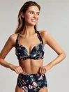 Joules Swimwear and Beachwear Navy Floral Bikini Top 8211 Women