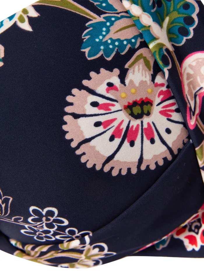 Joules Swimwear and Beachwear Navy Floral Bikini Top 8211 Women