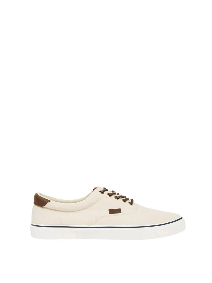 Joules Trainers White Deck Cupsole Canvas Shoes 8211 Men