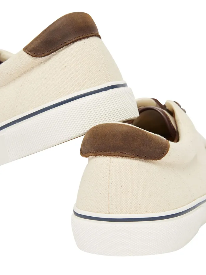 Joules Trainers White Deck Cupsole Canvas Shoes 8211 Men