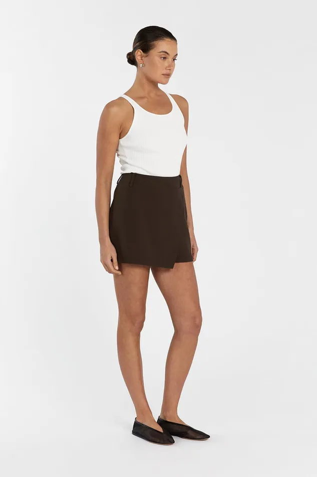 JULIE BITTER CHOC TAILORED SKORT Women DISSH Mini