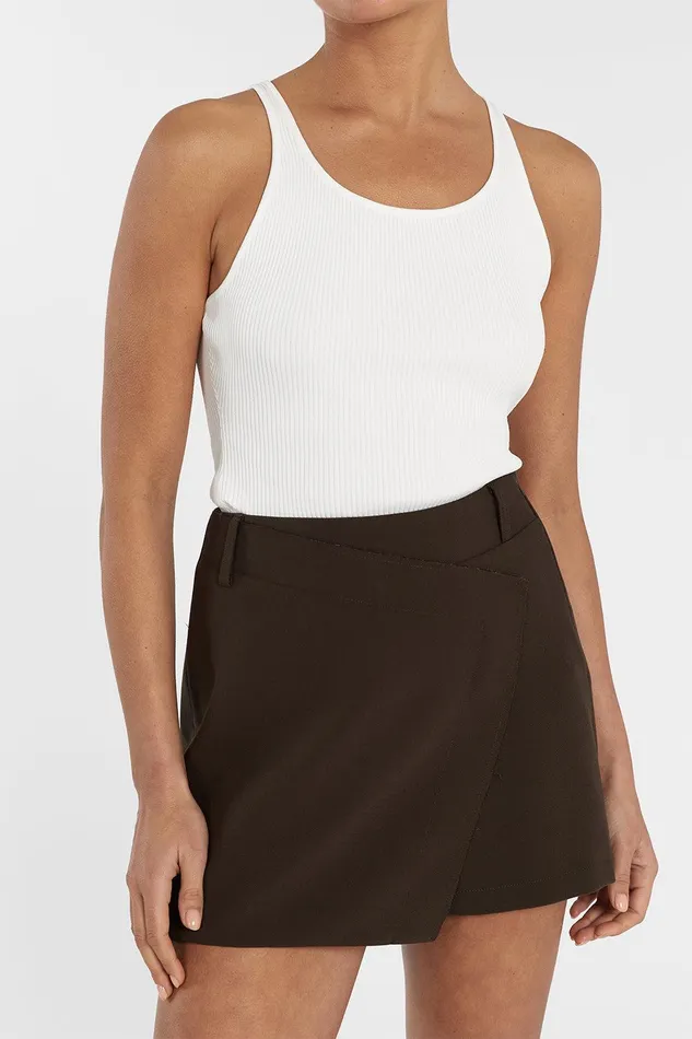 JULIE BITTER CHOC TAILORED SKORT Women DISSH Mini