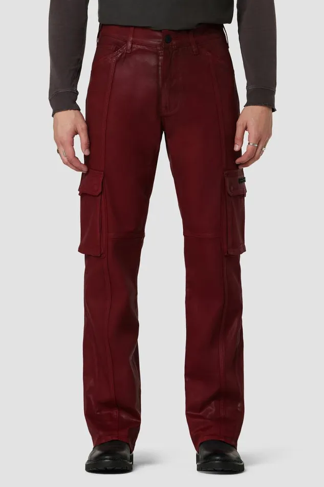 Kick Flare Men Hudson Jeans Walker Cargo Kick Flare Crimson Wax