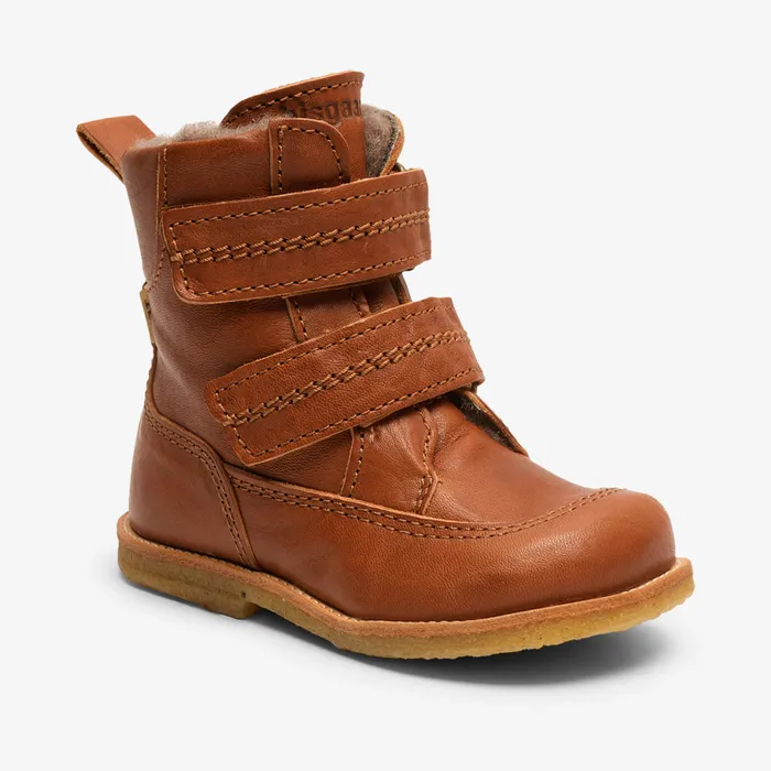 KIDS eliah tex cognac Brown Winter boots bisgaardshoes