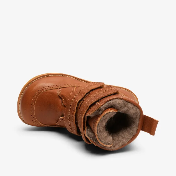 KIDS eliah tex cognac Brown Winter boots bisgaardshoes