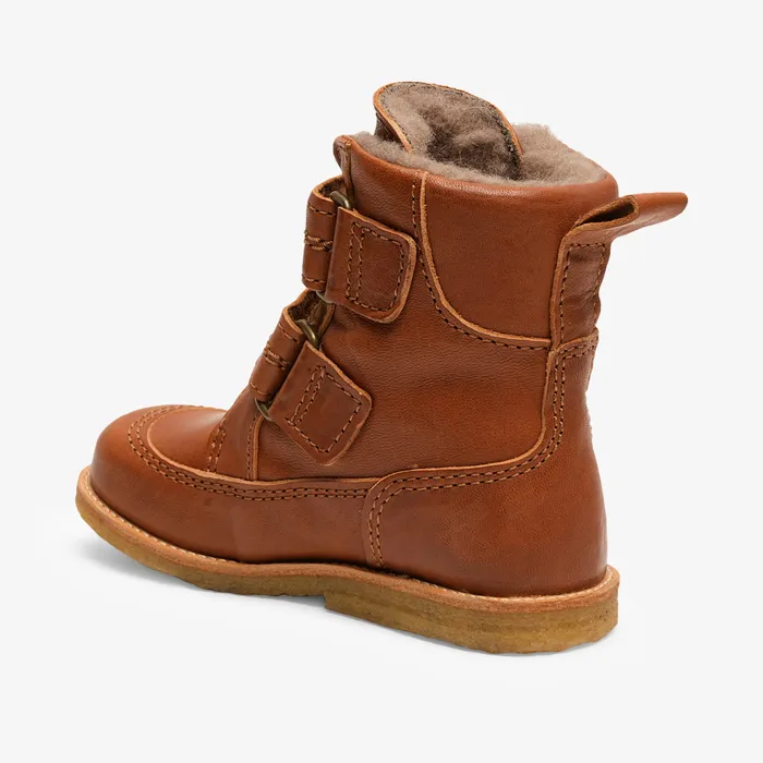 KIDS eliah tex cognac Brown Winter boots bisgaardshoes