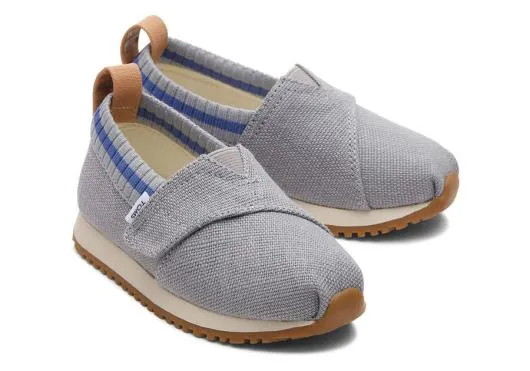Kids KidsTiny Resident Grey Heritage Canvas Toddler Sneaker Shadow TOMS Sneakers
