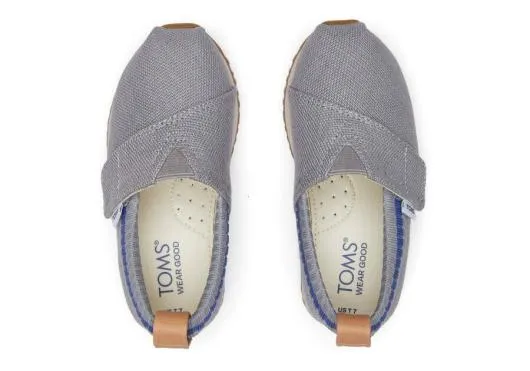 Kids KidsTiny Resident Grey Heritage Canvas Toddler Sneaker Shadow TOMS Sneakers