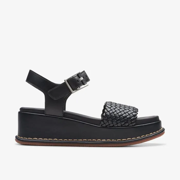 Kimmei Bay Black Women Clarks Wedges