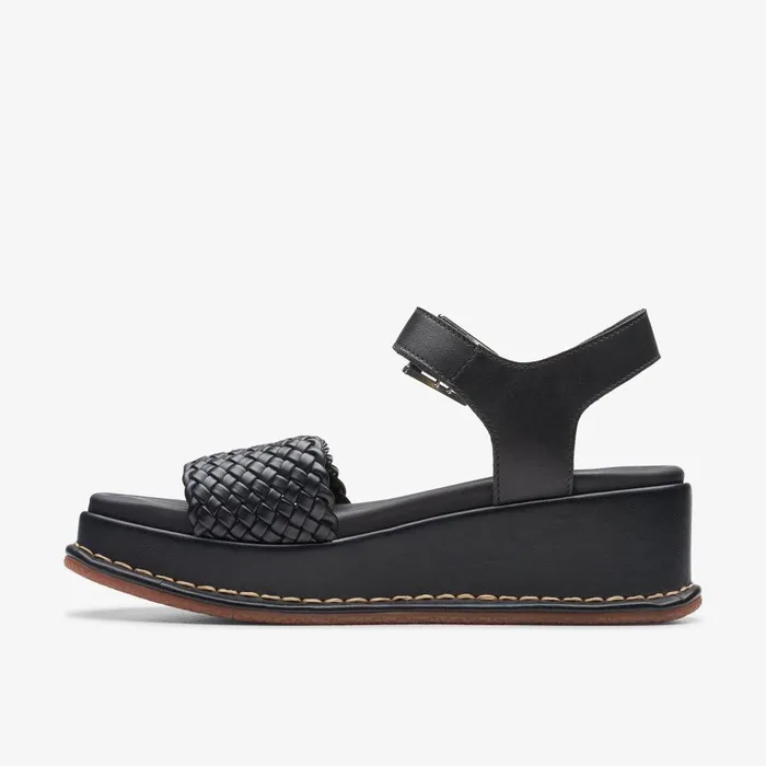 Kimmei Bay Black Women Clarks Wedges