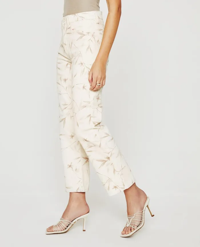 Kinsley Winter Flower Almond Biscotti Women AG Jeans Denim Kinsley Winter Flower Almond Biscotti Women AG Jeans Denim