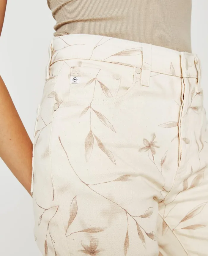 Kinsley Winter Flower Almond Biscotti Women AG Jeans Denim Kinsley Winter Flower Almond Biscotti Women AG Jeans Denim