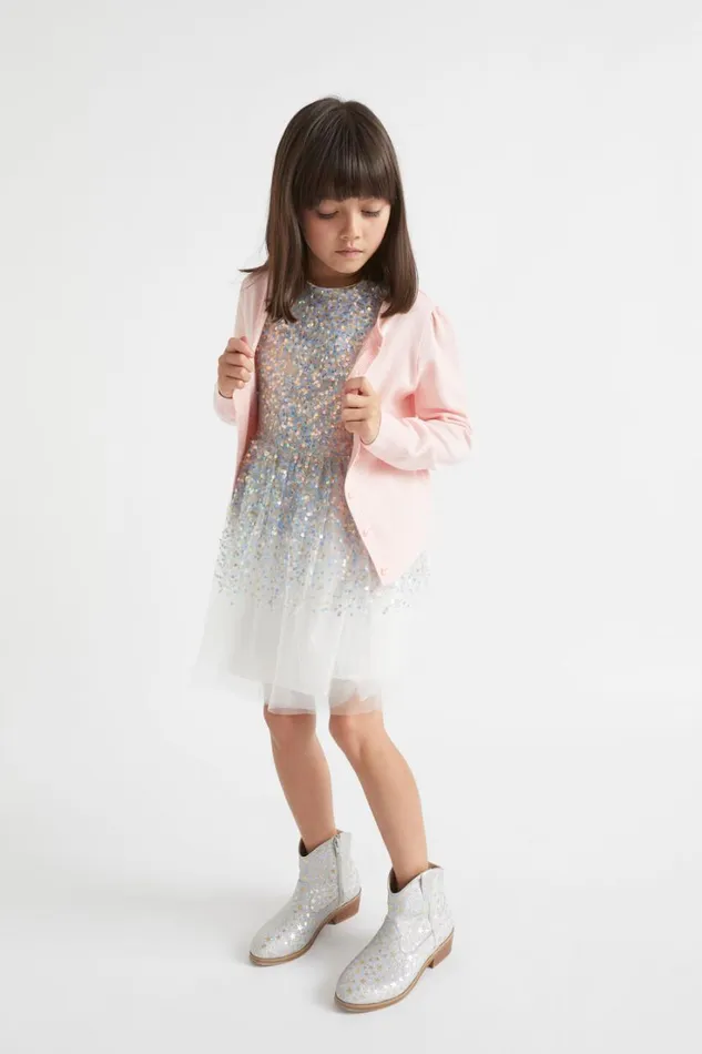 Knitwear and Sweaters Girl Seed Heritage Classic Cardigan Dusty Rose