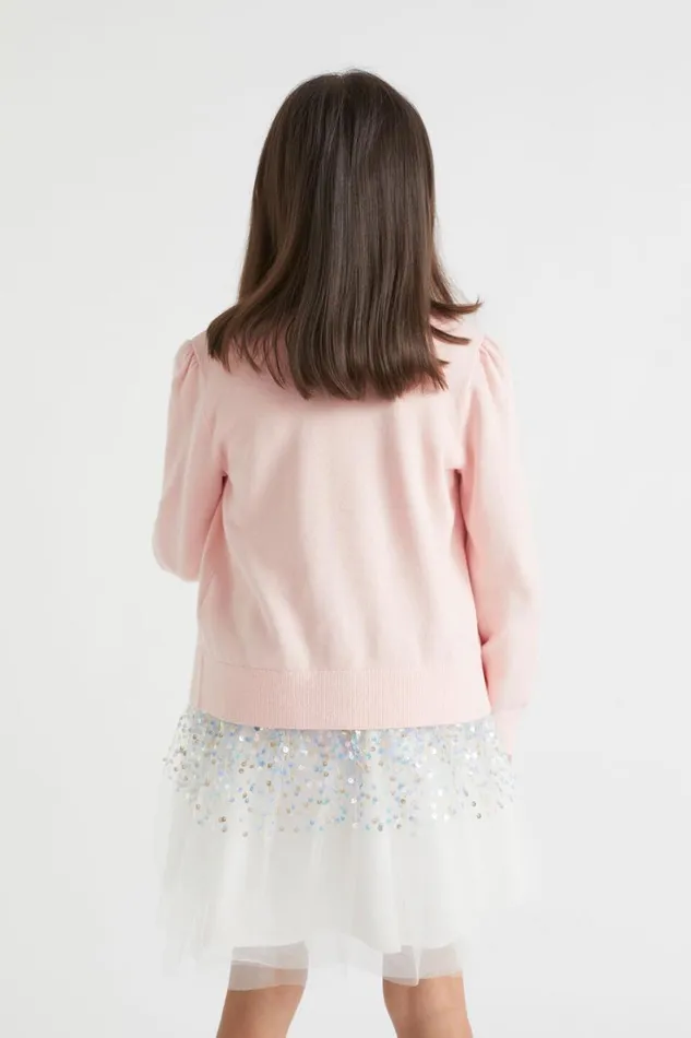 Knitwear and Sweaters Girl Seed Heritage Classic Cardigan Dusty Rose