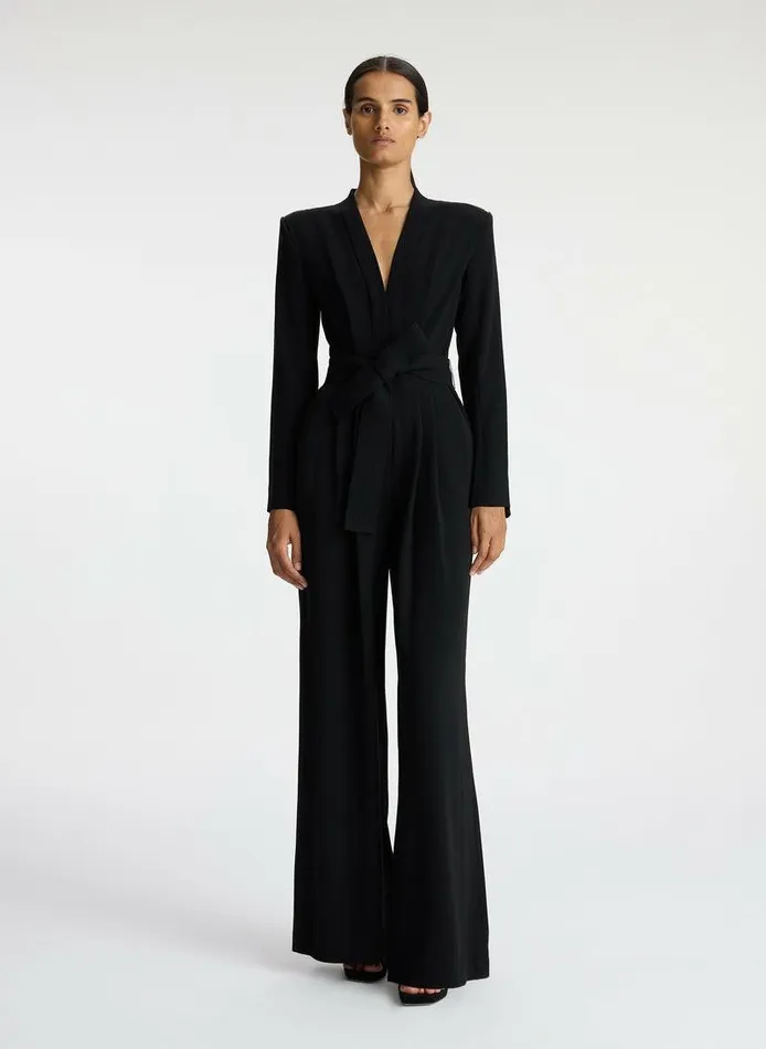 Knitwear Women ALC Kieran II WideLeg Jumpsuit Black