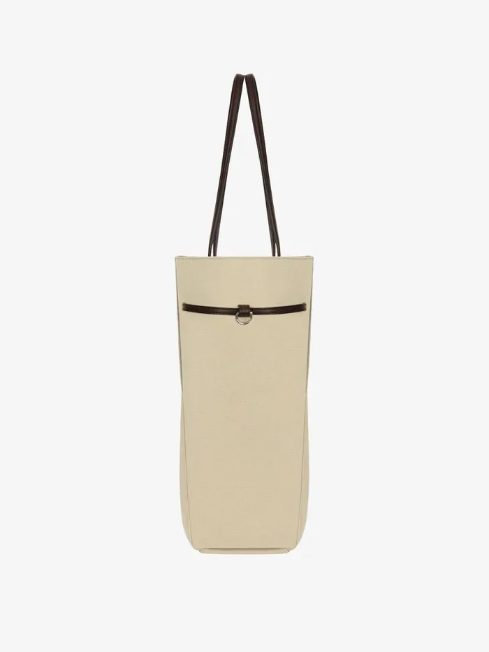 Large Voyou Tote Bag In Canvas Army Beige Women Givenchy Shoulder Bags