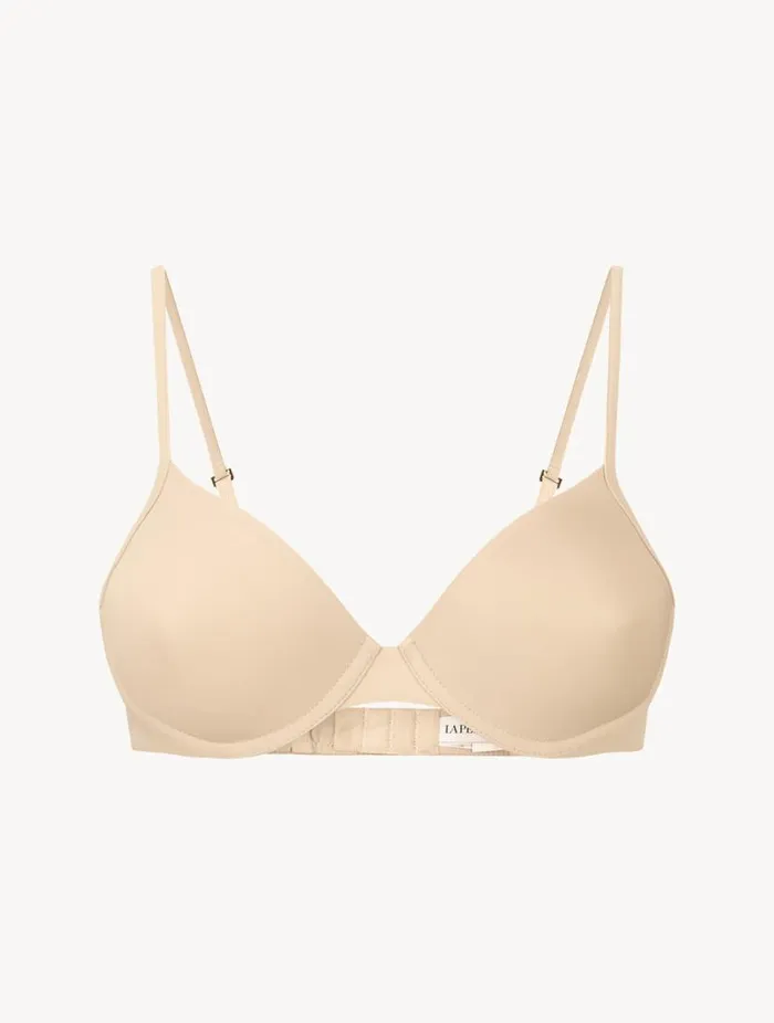 Lattecoloured Underwired Nonpadded Bra Lingerie La Perla Tshirt