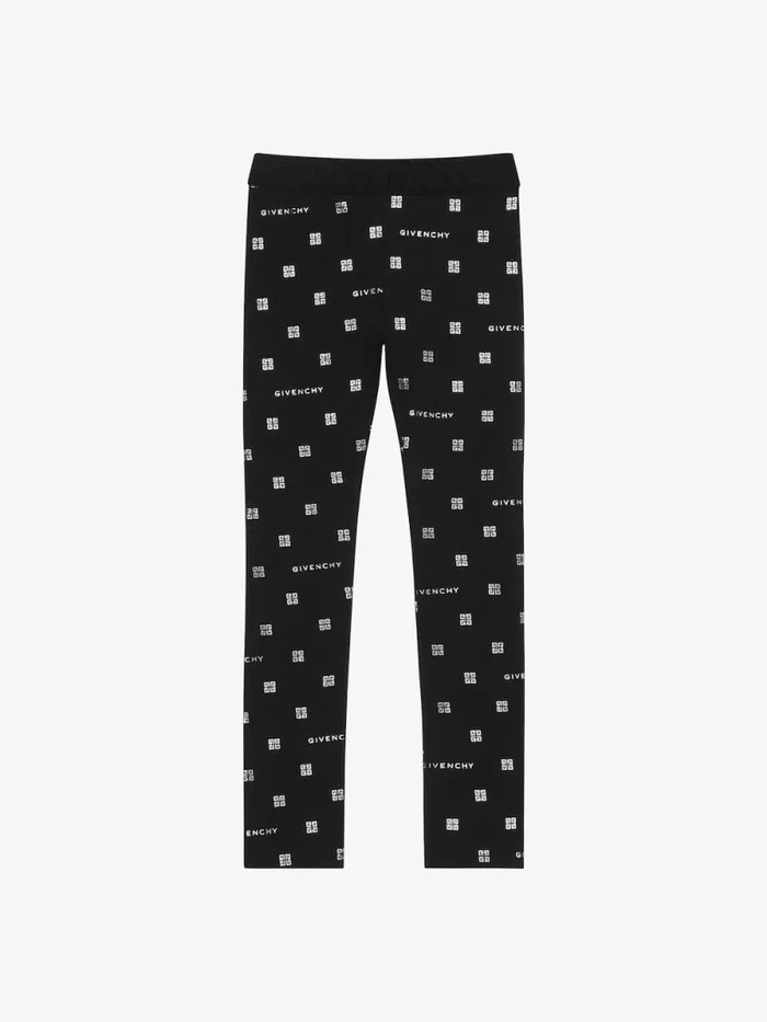 Leggings In 4g Jersey Blacksilvery Kids Givenchy