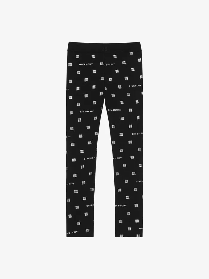 Leggings In 4g Jersey Blacksilvery Kids Givenchy