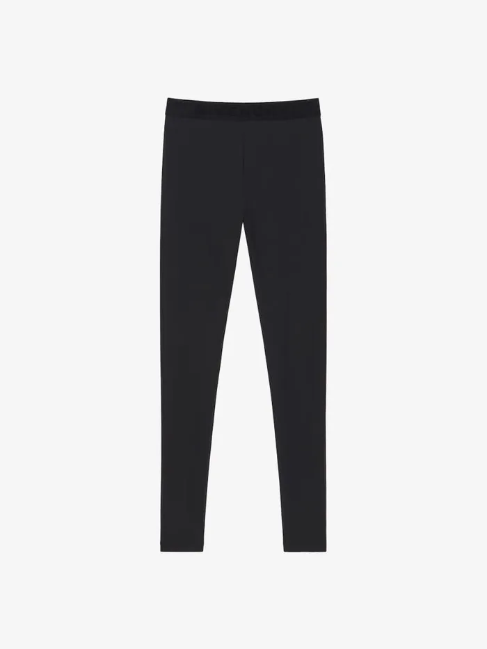 Leggings In Jersey With Waistband Black Women Givenchy Pants and Shorts