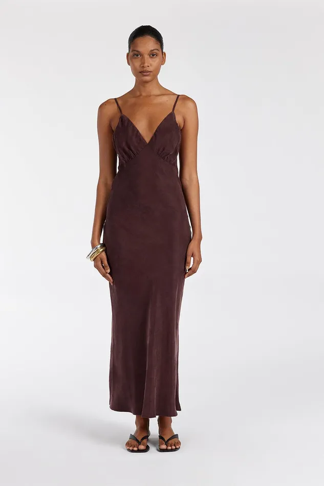 LIAM CURRANT CUPRO SLIP MIDI DRESS Women DISSH Midi Dresses