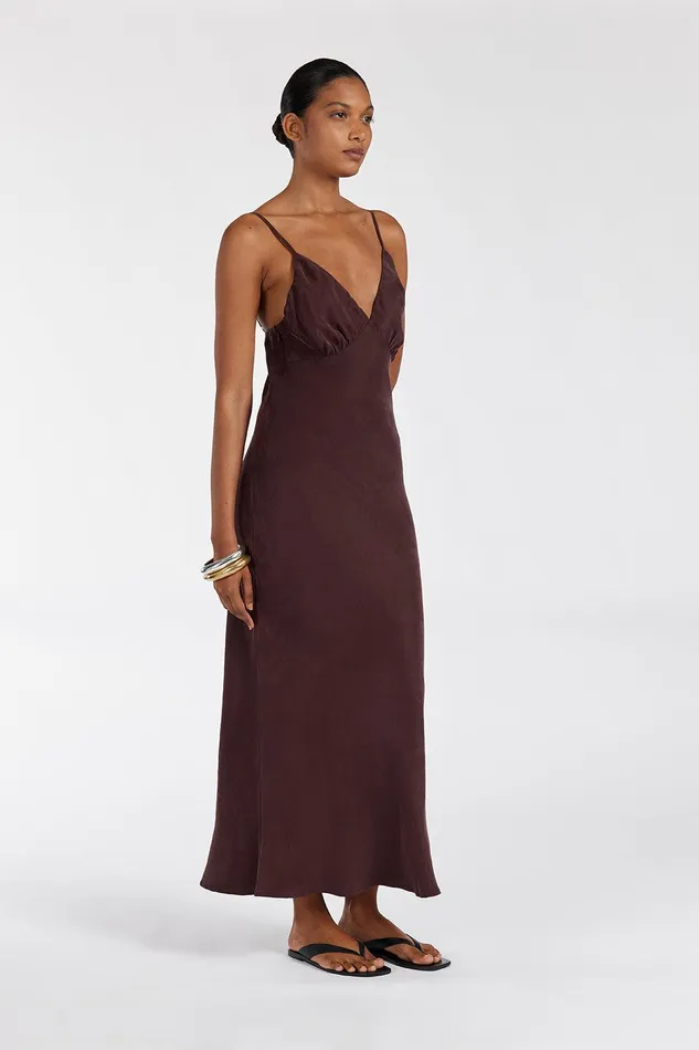LIAM CURRANT CUPRO SLIP MIDI DRESS Women DISSH Midi Dresses