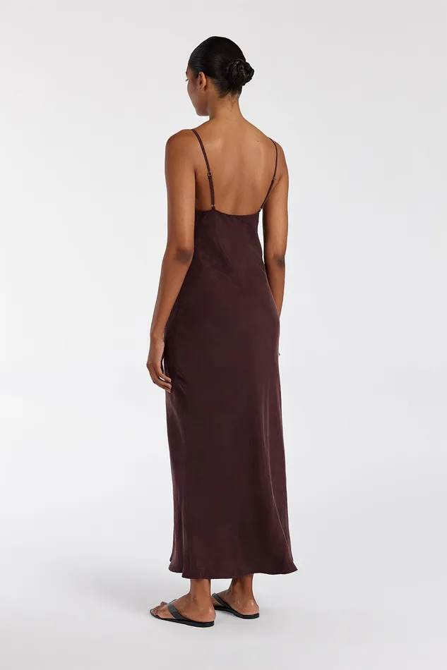 LIAM CURRANT CUPRO SLIP MIDI DRESS Women DISSH Midi Dresses