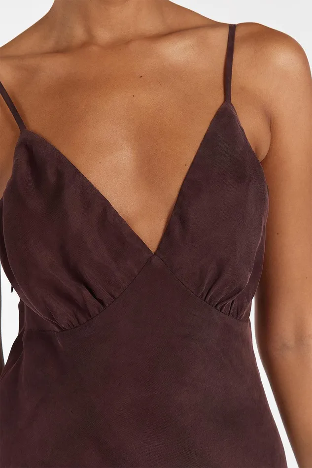 LIAM CURRANT CUPRO SLIP MIDI DRESS Women DISSH Midi Dresses