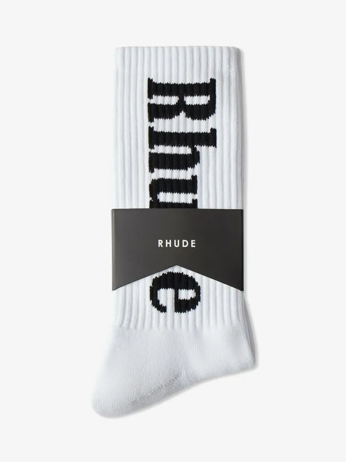 Logo Sock Unisex Rhude Socks