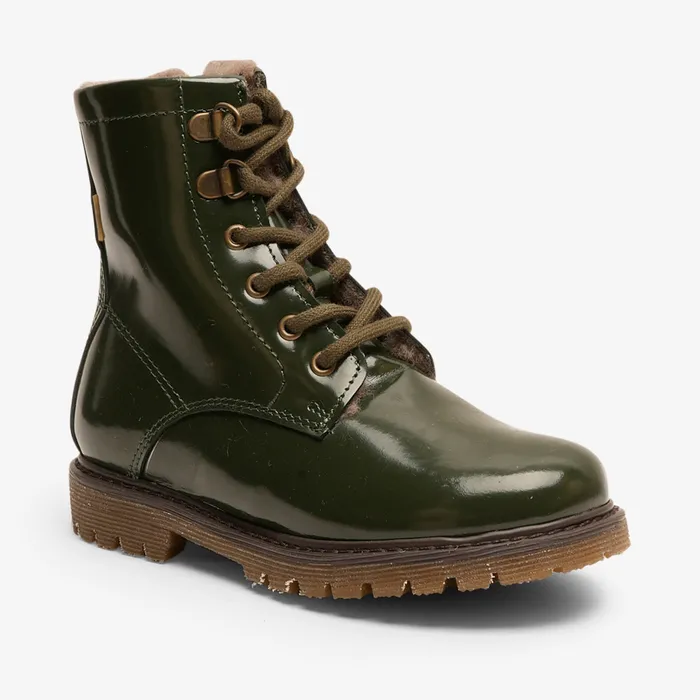 maia tex green polido Green Winter boots bisgaardshoes KIDS