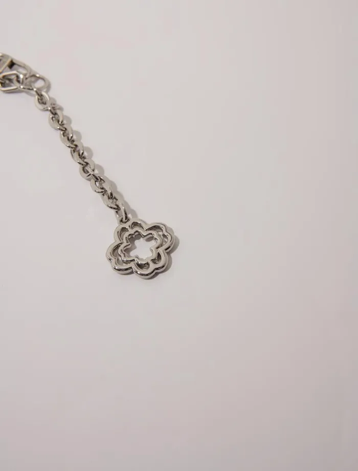 Maje Belts Womens Clover Logo Chain Belt Silver Maje Belts Womens Clover Logo Chain Belt Silver