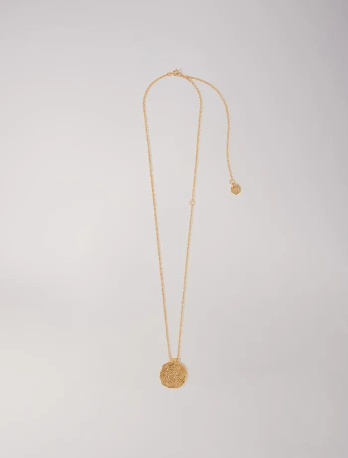 Maje Jewelry Womens Zodiac Medal Leo