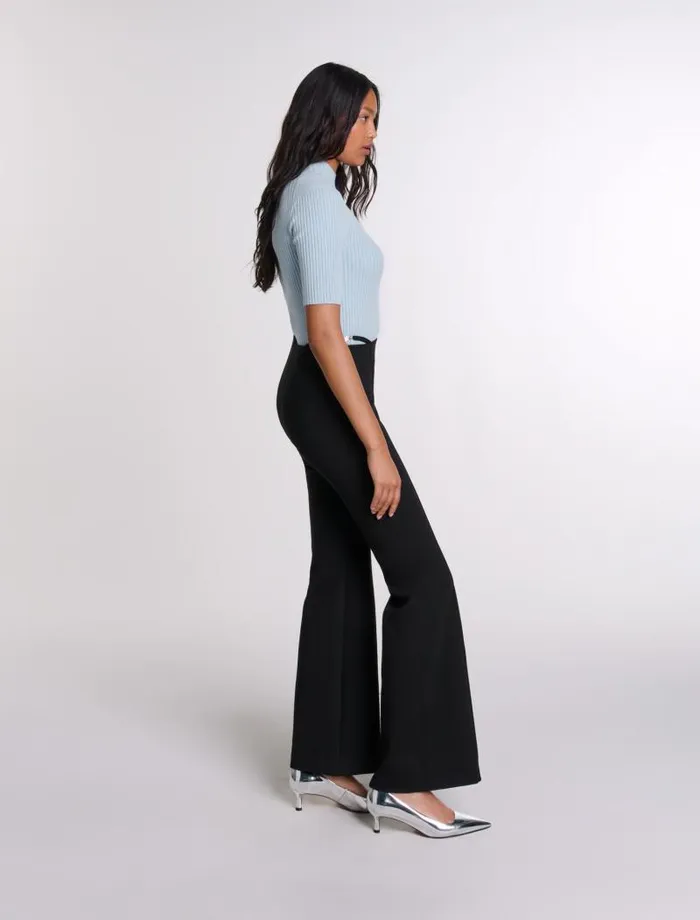 Maje Pants and Jeans Womens Trousers With Jewellery Detail Black