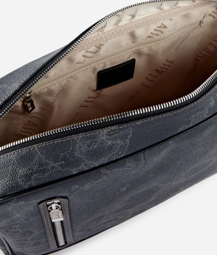 Man Briefcase Alviero Martini Geo Black Messenger Bag