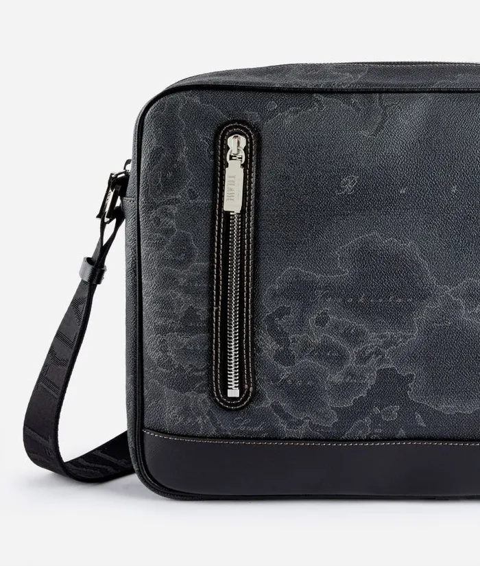 Man Briefcase Alviero Martini Geo Black Messenger Bag
