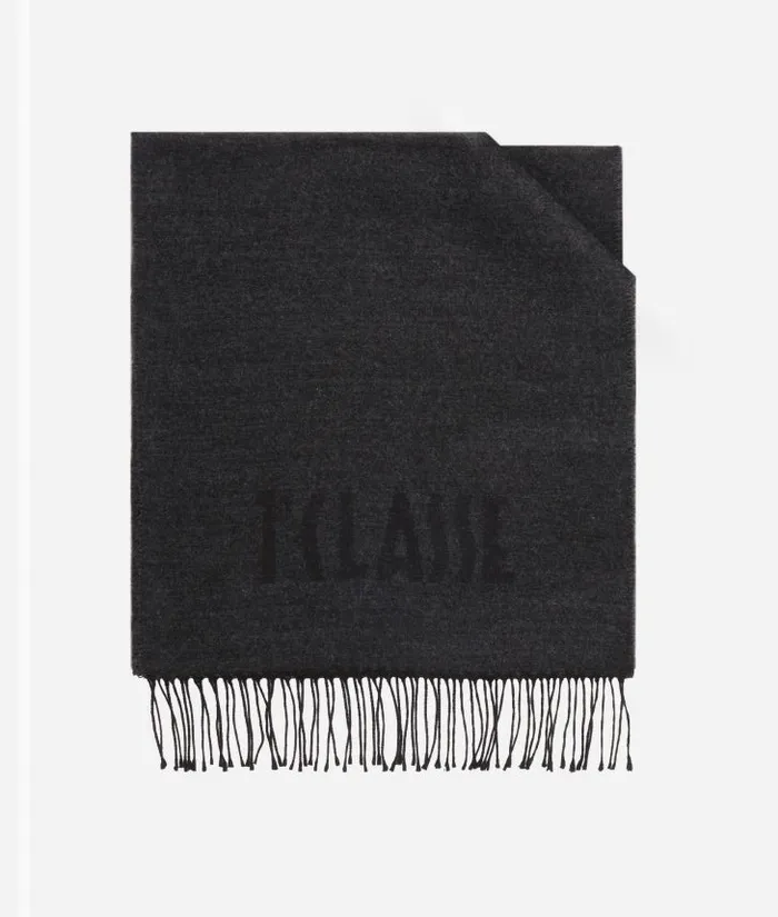 Man Scarves and Hats Alviero Martini Scarf With Small Logo 40215180 Anthracite Grey Man Scarves and Hats Alviero Martini Scarf With Small Logo 40215180 Anthracite Grey