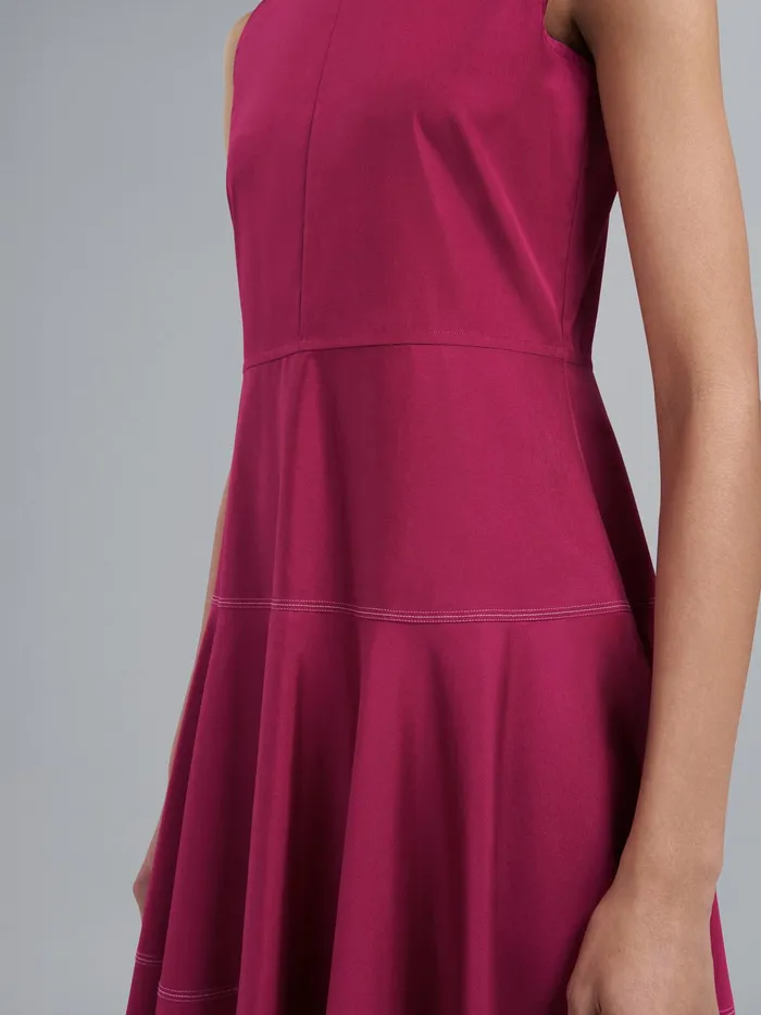 Marni Cotton Poplin Dress Lavender Womens Dresses Marni Cotton Poplin Dress Lavender Womens Dresses