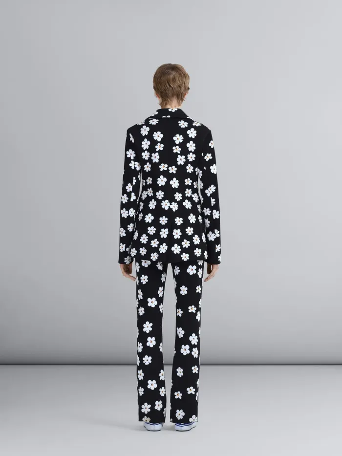 Marni Daisy Jacquard Pants Black Womens Pants Marni Daisy Jacquard Pants Black Womens Pants