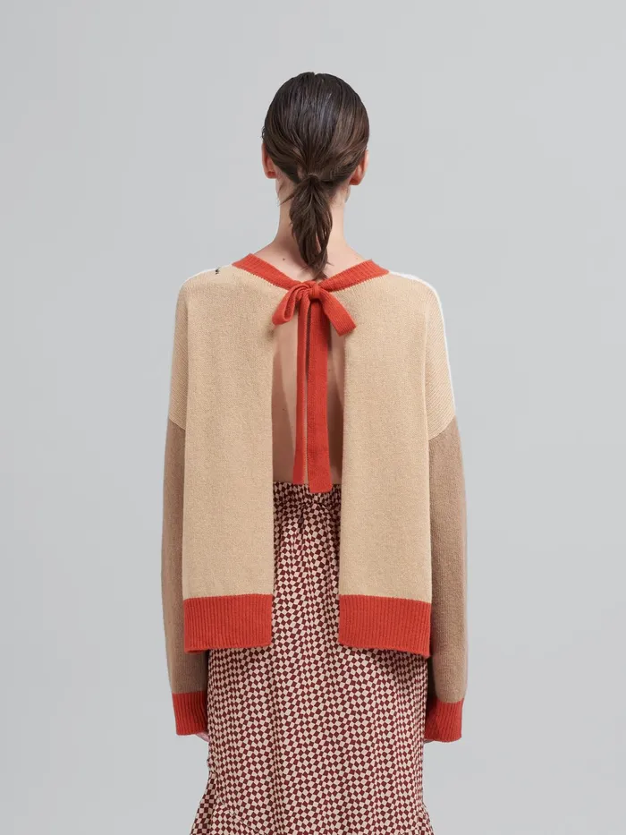 Marni Iconic Cashmere Sweater Lily White Womens Knitwear Marni Iconic Cashmere Sweater Lily White Womens Knitwear