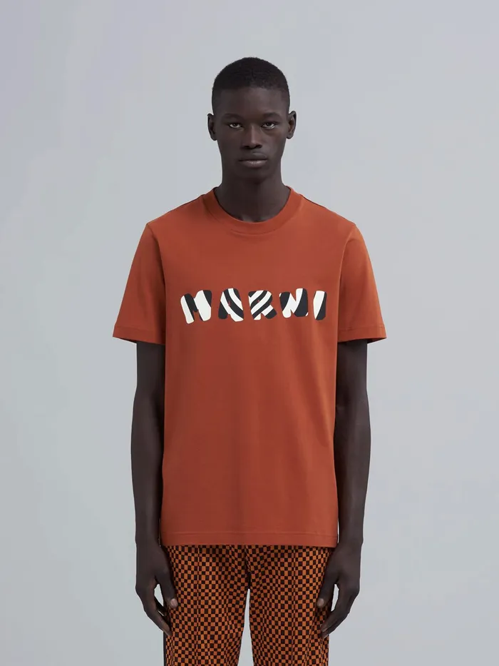 Marni Organic Jersey Embroidered Logo Tshirt Henne Mens Sweatshirts and Tshirts Marni Organic Jersey Embroidered Logo Tshirt Henne Mens Sweatshirts and Tshirts