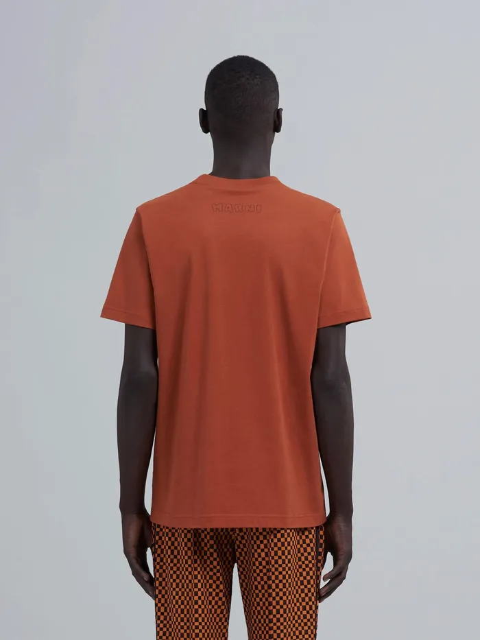 Marni Organic Jersey Embroidered Logo Tshirt Henne Mens Sweatshirts and Tshirts Marni Organic Jersey Embroidered Logo Tshirt Henne Mens Sweatshirts and Tshirts