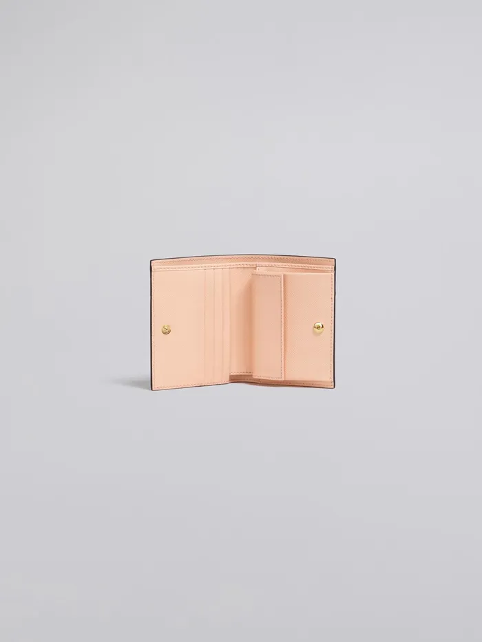 Marni Red White And Pink Saffiano Leather Bifold Wallet China Red Womens Wallets and Small Leather Goods Marni Red White And Pink Saffiano Leather Bifold Wallet China Red Womens Wallets and Small Leather Goods
