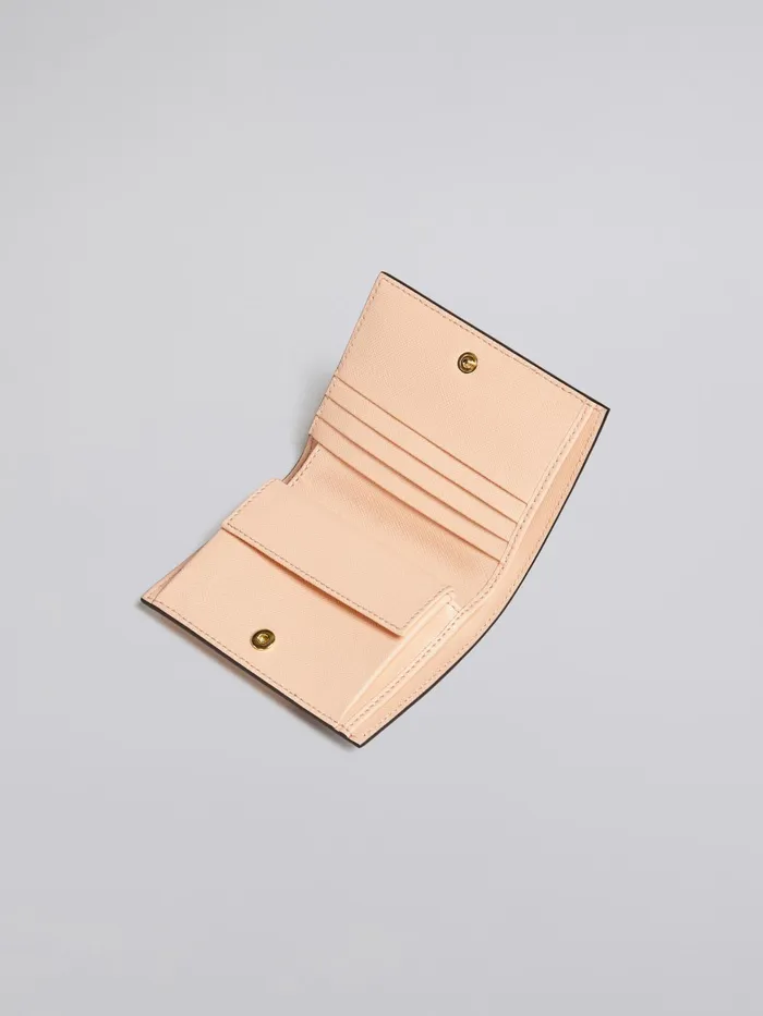 Marni Red White And Pink Saffiano Leather Bifold Wallet China Red Womens Wallets and Small Leather Goods Marni Red White And Pink Saffiano Leather Bifold Wallet China Red Womens Wallets and Small Leather Goods