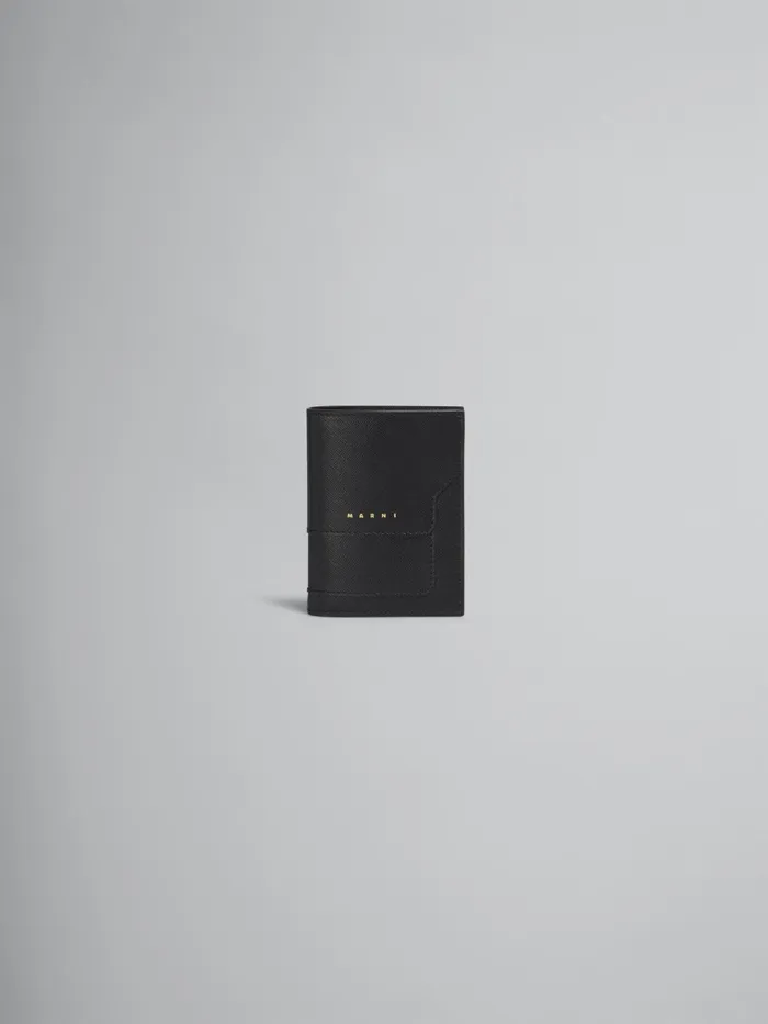 Marni Saffiano Leather Bifold Wallet Black Womens Wallets and Small Leather Goods Marni Saffiano Leather Bifold Wallet Black Womens Wallets and Small Leather Goods