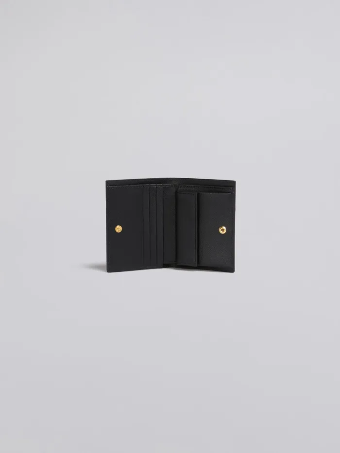 Marni Saffiano Leather Bifold Wallet Black Womens Wallets and Small Leather Goods Marni Saffiano Leather Bifold Wallet Black Womens Wallets and Small Leather Goods
