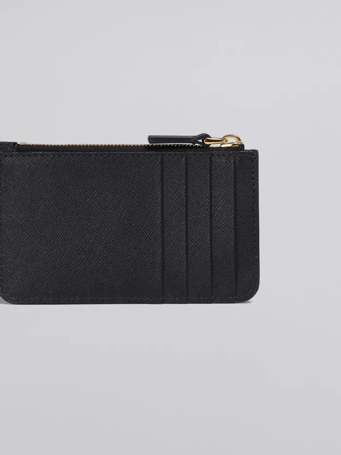 Marni Saffiano Leather Card Case Black Womens Wallets and Small Leather Goods Marni Saffiano Leather Card Case Black Womens Wallets and Small Leather Goods