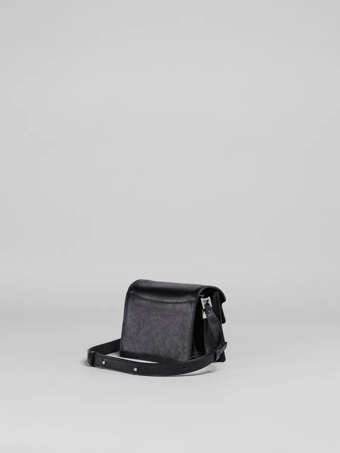 Marni Trunk Soft Mini Bag In Leather Black Mens Shoulder Bags Marni Trunk Soft Mini Bag In Leather Black Mens Shoulder Bags