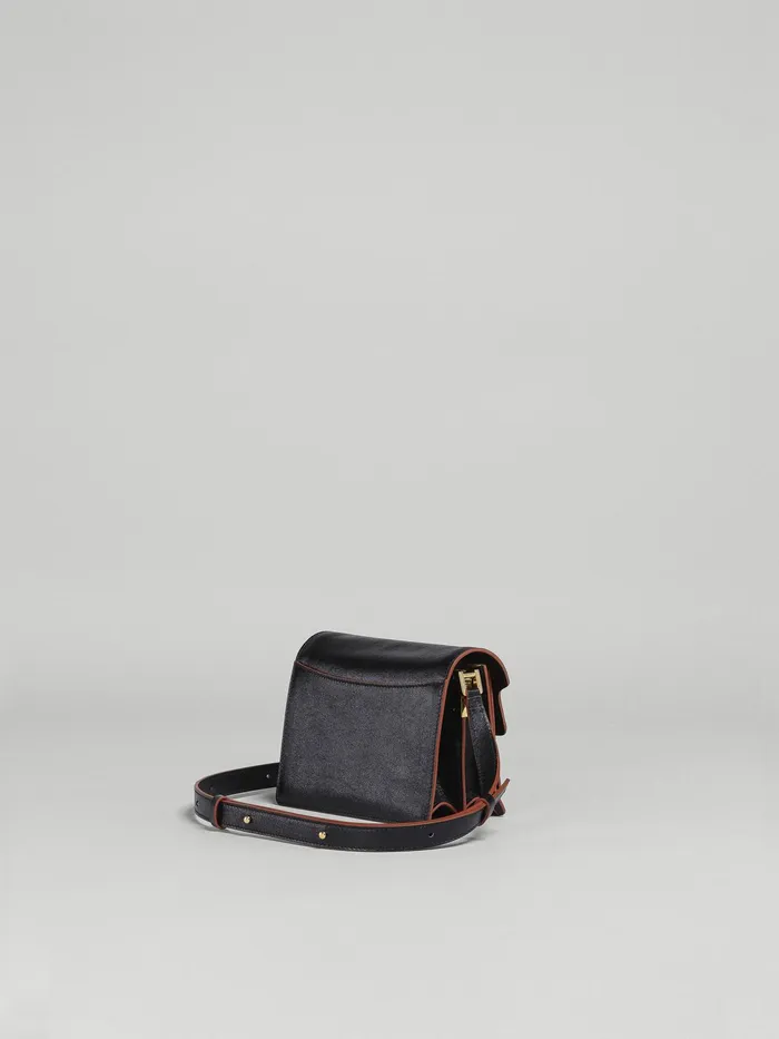 Marni Trunk Soft Mini Bag In Leather Black Womens Crossbody Bags Marni Trunk Soft Mini Bag In Leather Black Womens Crossbody Bags