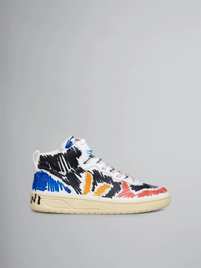Marni V15 Veja X Black Womens Sneakers